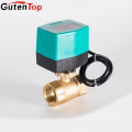 LB Guten top brass MINI válvula de esfera motorizada 3/4 &quot;válvula de esfera do motor elétrico